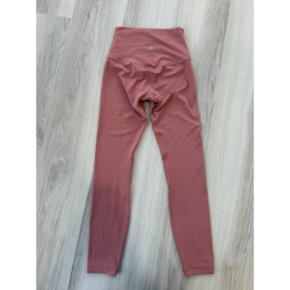 Lululemon Align Pant II High Rise 25" Cool Womens Size 2 Rustic Coral - Picture 2 of 10
